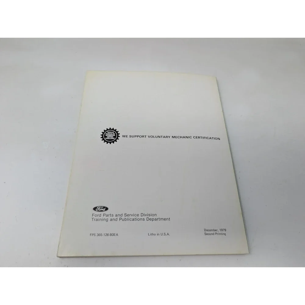 1980 Ford Car Shop‎ Manual Engine Diagnosis Emissions All Models Manual Book 2nd